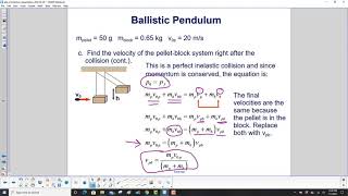 Ballistic Pendulum