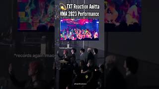 #TXT Reaction #Anitta #VMA 2023 Performance #yeonjun #kai #taehyun #beomgyu #soobin Resimi