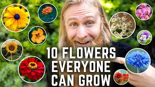 10 Flowers 🌼 So EASY to Grow You'd Be Crazy NOT To! 🌼