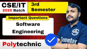 Software Engineering |  3rd Semester | Important Questions|
