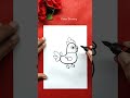 Drawing a hen   stepbystep tutorial for beginners