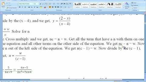 R.2.2 Linear, Literal Equations