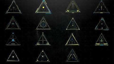 HUD Elements Geometric Pack for After Effects 2023