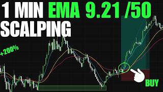 🔥 I Found Money Printer! Best EMA Settings 9/21- 50 EMA Scalping in 1min?{live trade}