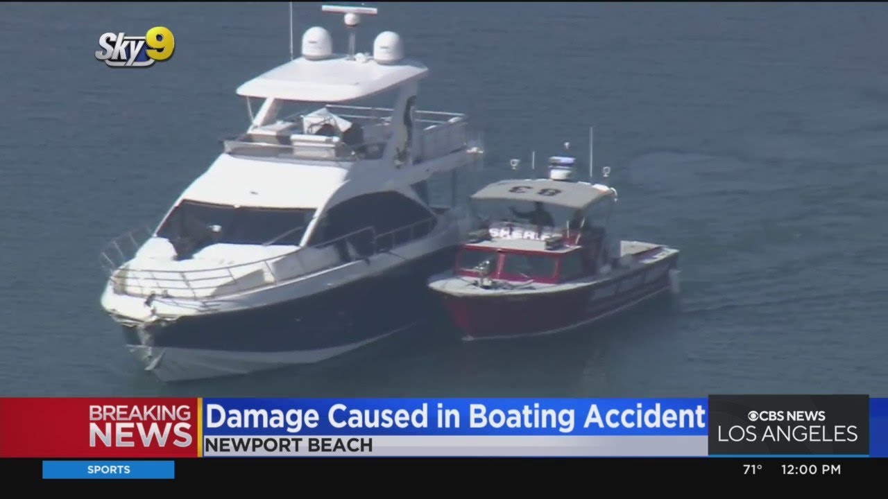 Stolen Boat Crashed Into Newport Beach Docks, Damages 2 Other Boats