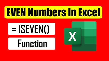 How to Use IsEven Function In Excel
