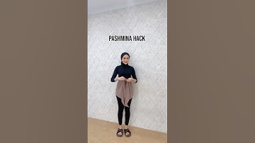 Tutorial pashmina jadi cardigan/rompi