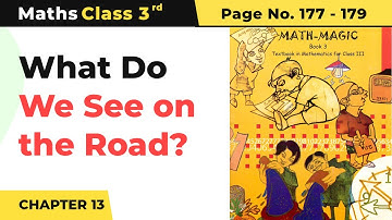 What Do We See on the Road - Smart Charts | Class 3 Maths Chapter 13 |Math Magic Book Pg No. 177-179