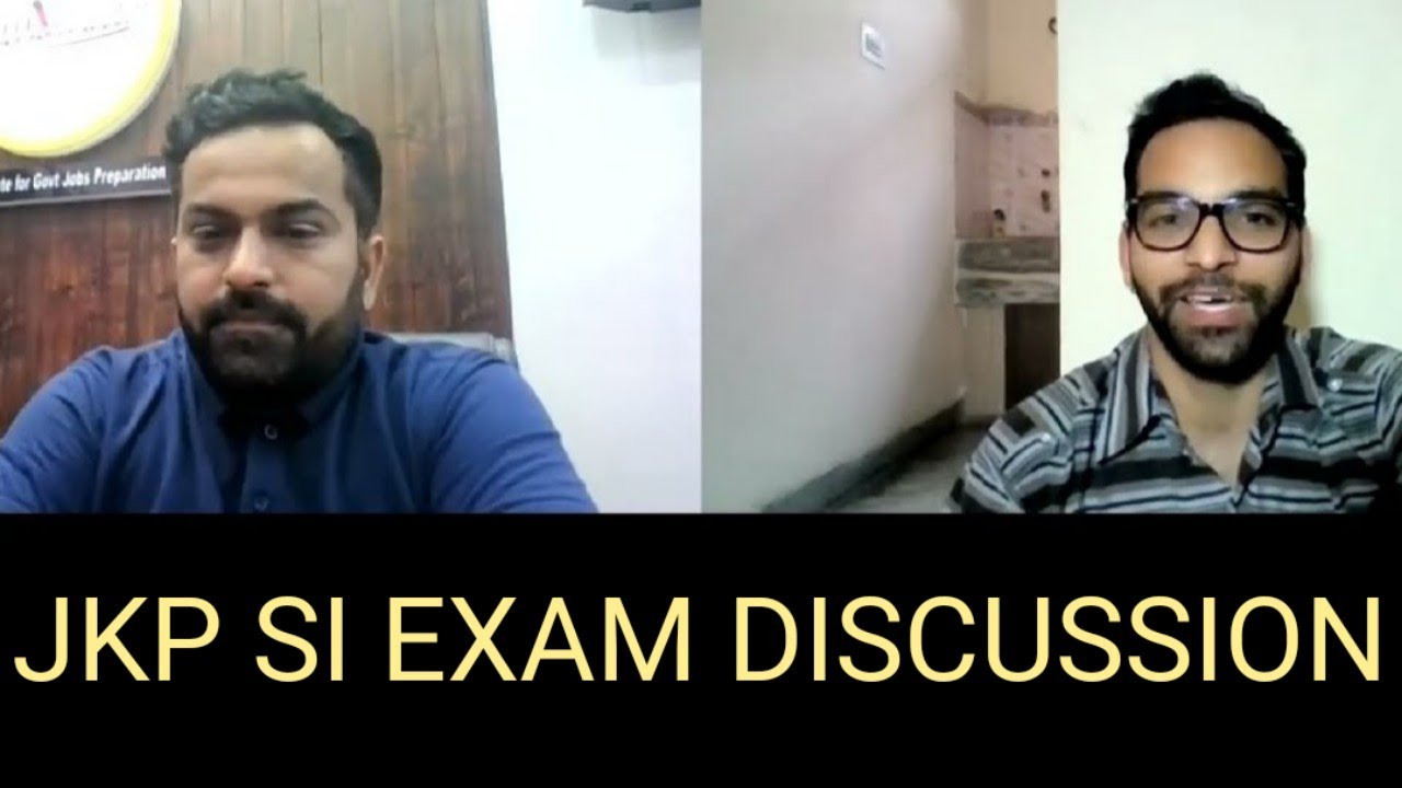 JKP SUB INSPECTOR EXAM ANALYSIS ||  LIVE DISCUSSION 