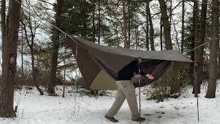 Winter Backpacking at Newport State Park in Door County Wisconsin.