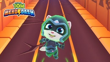 Talking Tom Hero Dash - Gameplay Walkthrough Part 7 - Angela & Ginger (iOS, Android)