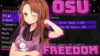 OSU CHEAT FREEDOM UPDATE | FIX AIM + TIMEWARP | BEST FREE OSU CHEAT | OSU FREEDOM CHEAT 2023