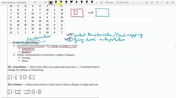 Lecture 10 : Image Enhancement In Spatial Domain (Geometric Operations)