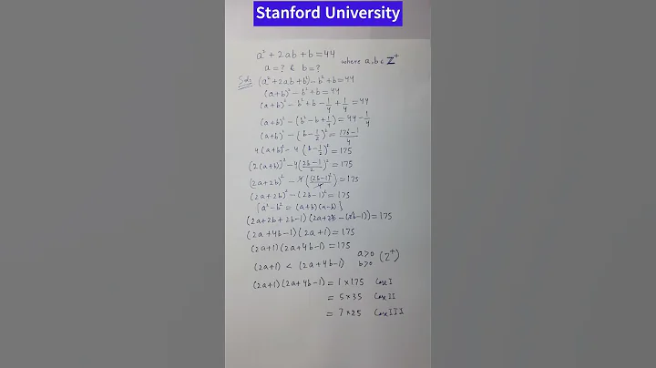 A very tricky Stanford University Exam question| Many failed. #shorts #maths #algebra