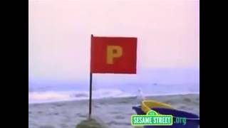 Sesame Street - Letter P On The Beach