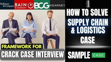 How to Solve Supply Chain Case Interview | Consulting Case Interview | McKinsey, Bain & BCG Case