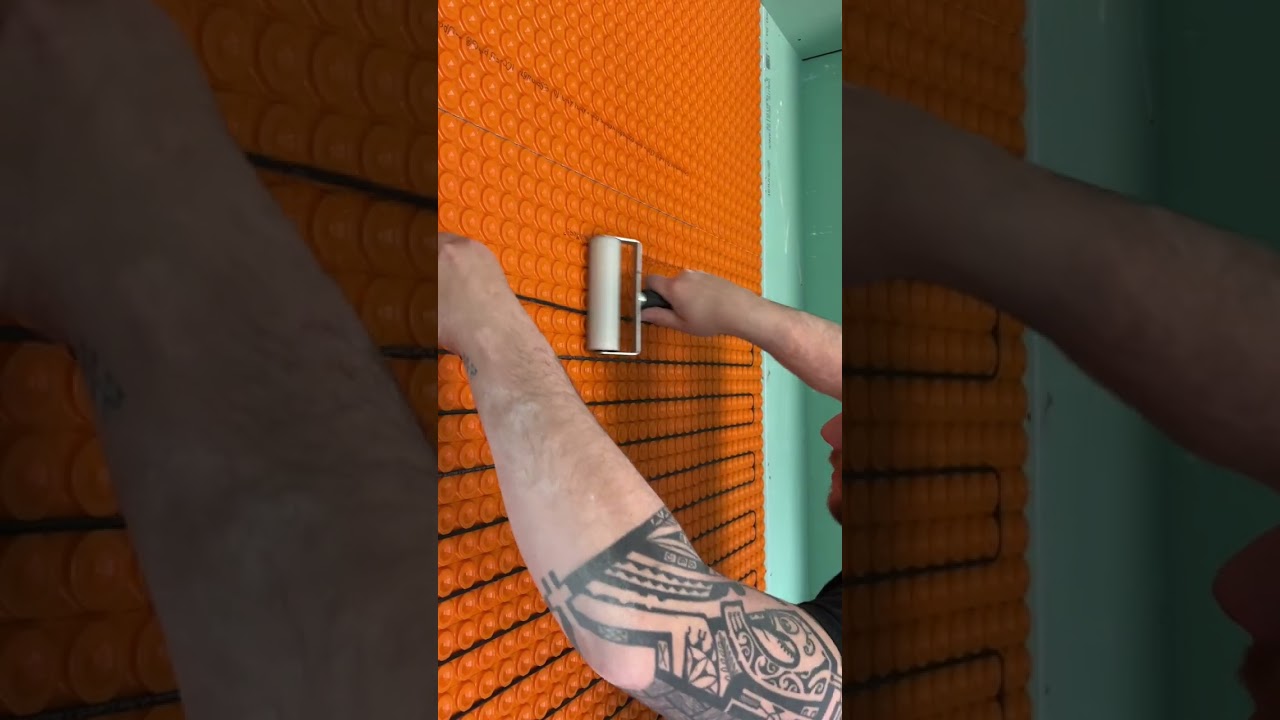 Réaliser un mur chauffant électrique sous carrelage