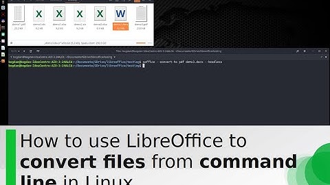 How to use LibreOffice to convert files from command line in Linux