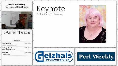 The Perl Conference in Glasgow - Day 1 - cPanel Theatre