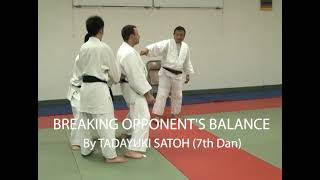 JUDO - Vol-24 BREAKING OPPONENT&#39;S BALANCE by TADAYUKI SATOH (Clinic)