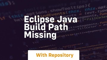 eclipse java build path missing