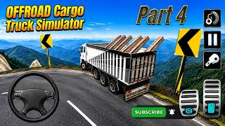 Insane Hairpin Turns with Heavy Cargo! 😱 | Offroad Cargo Truck Simulator Gameplay (Part 4) screenshot 2