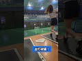 自打球かと思った! #バッティング #野球女子