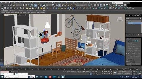 3DsMax Tutorials, Learn 3D Modeling an Interior ( Store Room ) from Scratch in 3dsmax ( Part 12)