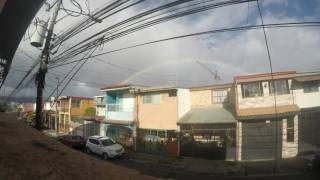 Time Lapse with a rainbow