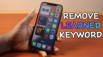 How to Remove Learned words on iPhone Keyboard