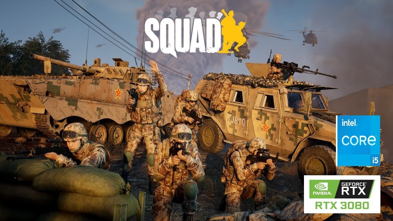 Squad 1440p epic settings DLAA gameplay benchmark Nvidia RTX 3080 ...
