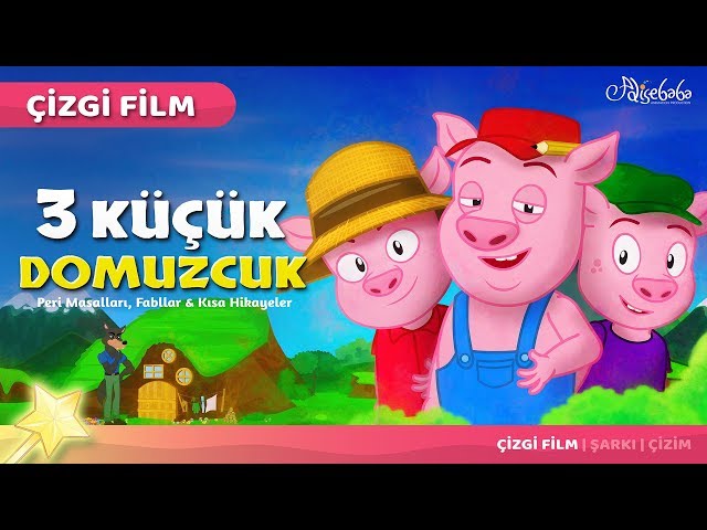 Adisebaba Çizgi Film Masallar Üç Küçük Domuzcuk