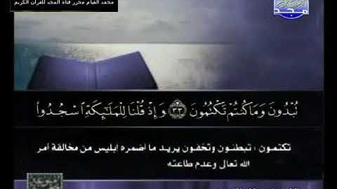 تلاوة عطرة بصرت من الشيخ : مصطفى اللاهوني