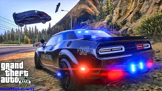 Playing GTA 5 As A POLICE OFFICER Highway Patrol|| GSP|| GTA 5 Lspdfr Mod| 4K