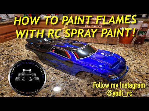 Try This Slick Black On Black Flames RC Car Paint Scheme - RC Driver