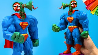 SIREN HEAD with Clay - Hulk Superman 🔊 Trevor Henderson Creatures 🔊 Polymer Clay Tutorial