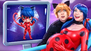 Ladybug and Cat Noir Have Children! Awesome Parenting Hacks! How to Become Ladybug! screenshot 5