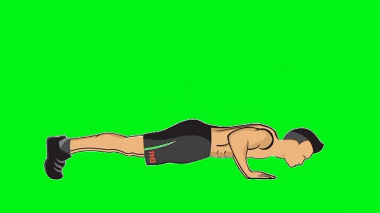 Green Screen Push Up 0139 