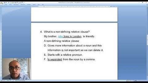 Relative Pronouns in Grammar Part 2