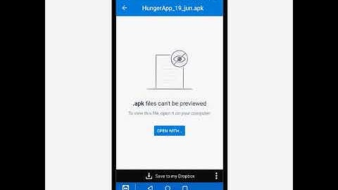 Android APK Dropbox file installation steps