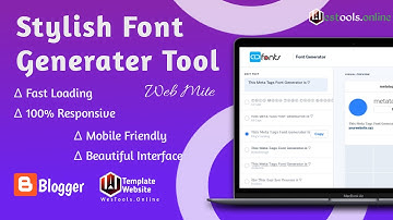 How to Make Stylish Font Maker Website on Blogger || 2023 || Stylish Font Generator Blogger Script