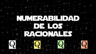 Numerabilidad de Q