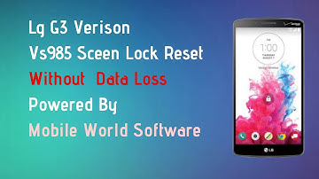 How To Reset Lg G3 Vs985 Screen Lock Without Losing Data