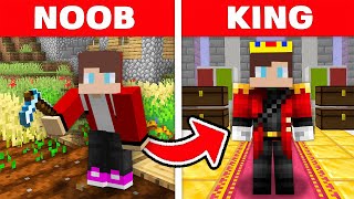 JJ and Mikey From NOOB To King Story In Minecraft Challenge Security Base Cash and Nico Zoey Maizen