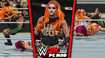 WWE 2K16 PC Mods - Becky Lynch 2016 Mod ( Including Titantron, Minitron & Walltron )