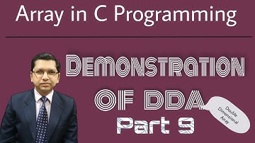 Demonstration of 2D Array | Array in C Programming (Part 9) | By Professor Pankaj Gupta | BIIT