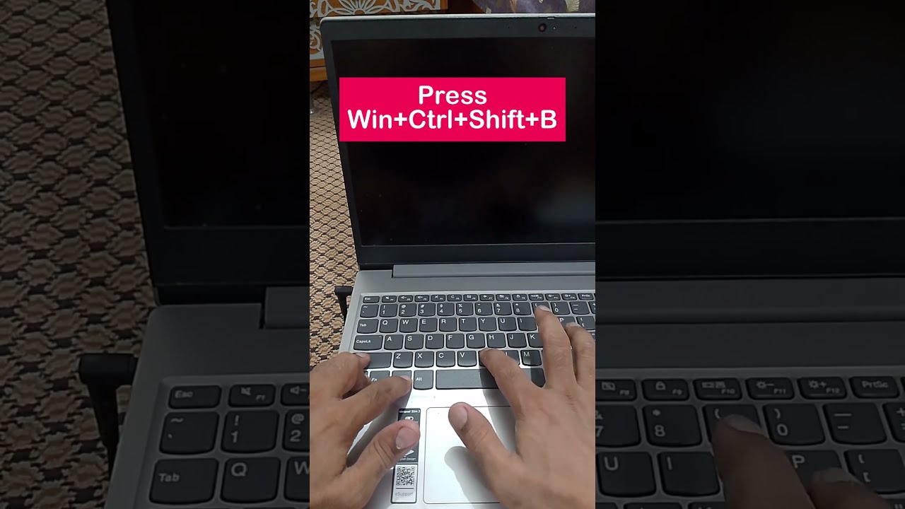 How To FIX Lenovo Laptop Black Screen Problem In 5 SECONDS Method 2 