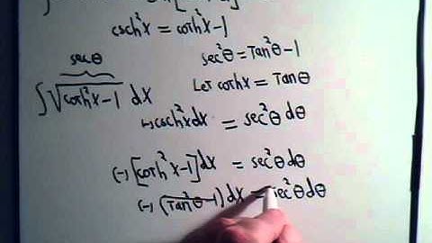 Hyperbolic Integrals Example 3 Part 3