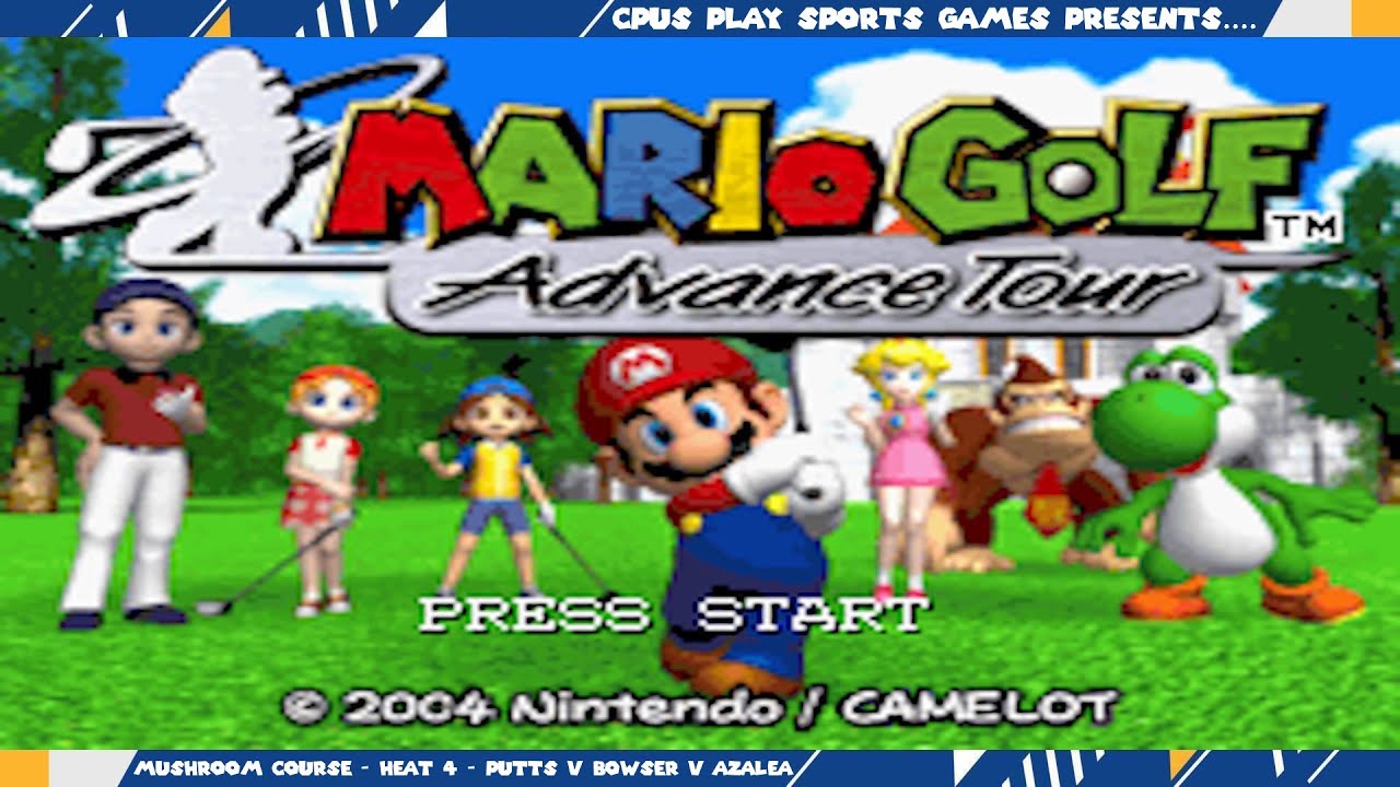 Mario Golf: Advance Tour - Mushroom Course - Heat 4 - Putts v Bowser v ...