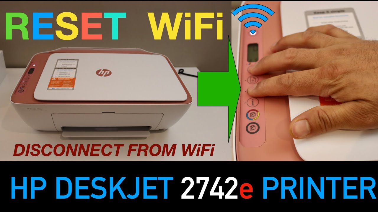 HP DeskJet 2742e Reset WiFi, WiFi. YouTube